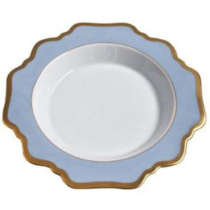 Anna's Palette Sky Blue Rim Soup Plate