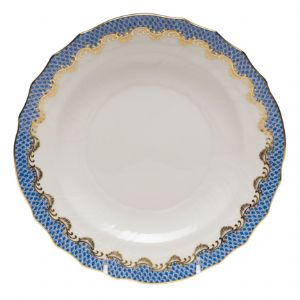 Fish Scale Blue Salad Plate