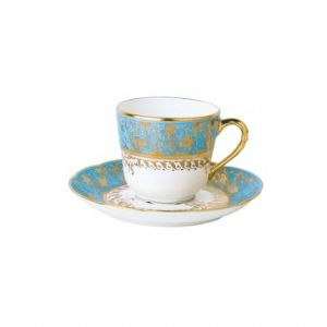 Eden Turquoise Coffee Cup & Saucer