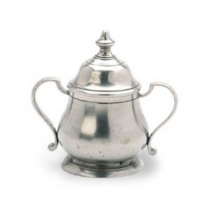 Pewter Sugar Bowl with Handles