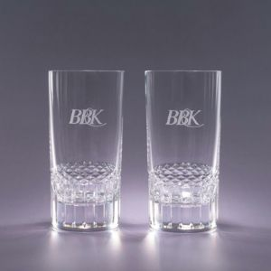 Exception Beverage Glass with Monogram Set of Four