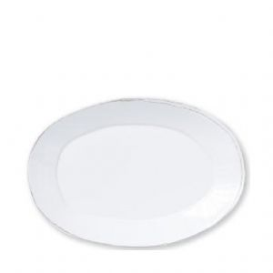 Melamine Lastra White Oval Platter