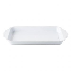 Berry & Thread Melamine Whitewash 24in Handled Tray