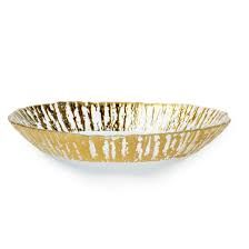 Rufolo Gold Medium Oval Bowl