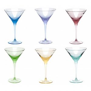 Moser Pebbles Stemless Martini Glasses