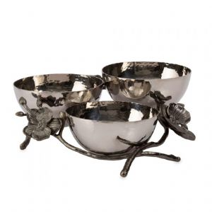 Black Orchid Triple Nut Dish