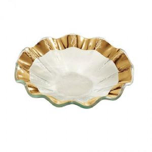 Ruffle Gold 7in Bowl