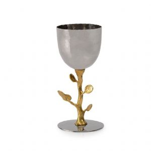 Botanical Leaf Gold Kiddush (Celebration) Cup