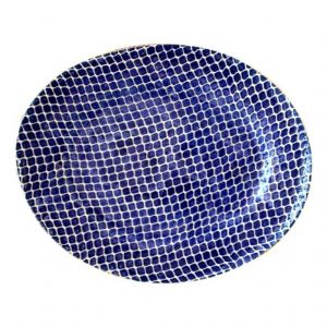 Cobalt Taj Medium Oval Platter