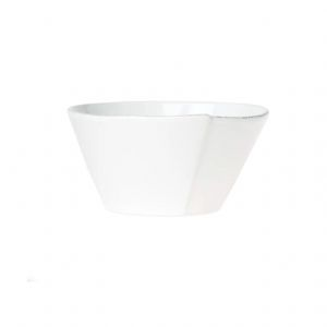 Lastra White Stacking Serving Bowl Medium