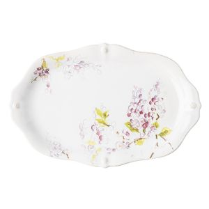 Berry & Thread Floral Sketch Wisteria 16in Platter