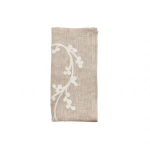 Sakura Napkin Natural and Ivory Set of Four