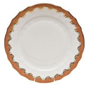 Fish Scale Rust Dinner Plate