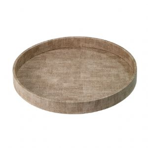 Luster Round Tray Sand