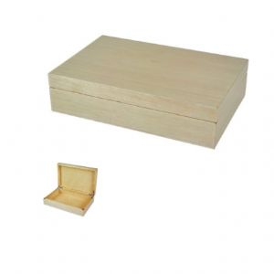 Italian Wood Lacquered Box, Taupe