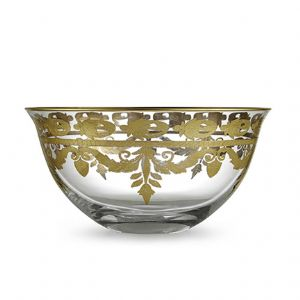 Vetro Gold Serving Bowl