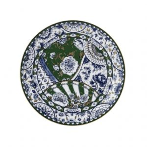 Victoria's Garden Blue & Green Full Cover Bread & Butter Plate