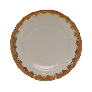 Fish Scale Rust Dessert Plate