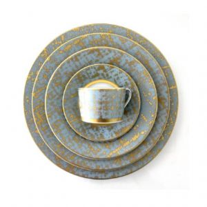 Tweed Grey & Gold Bread & Butter Plate