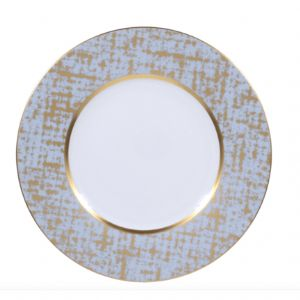 Tweed Grey & Gold Presentation Plate