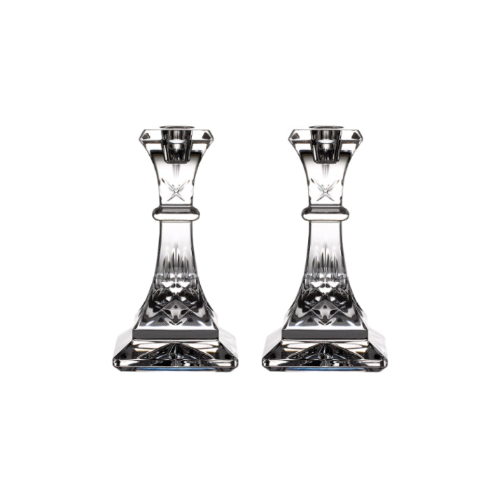 Lismore Pair of Candlesticks, 6 inches