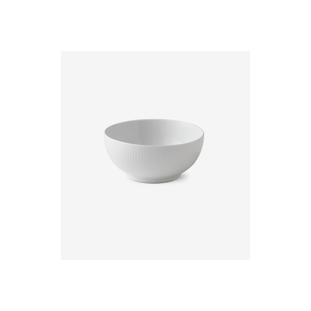 White Fluted Cereal Bowl