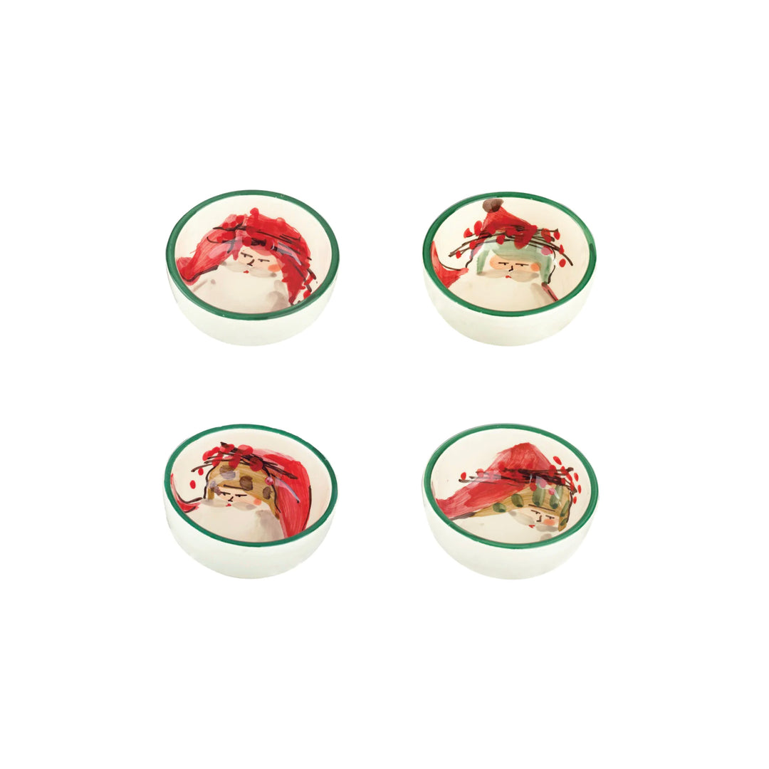 Old St. Nick Condiment Bowl Set of Four, Assorted