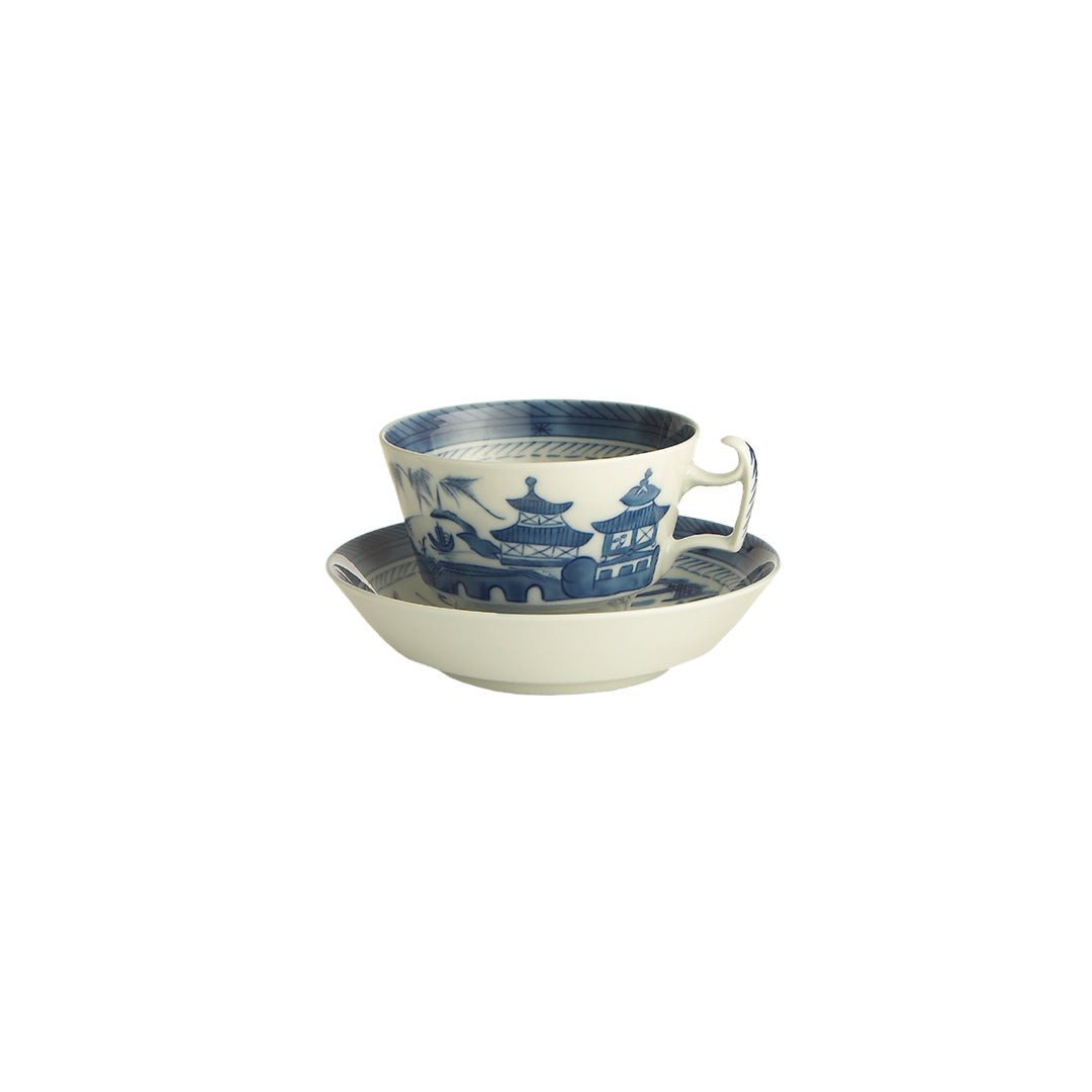 Blue Canton Cup & Saucer Large