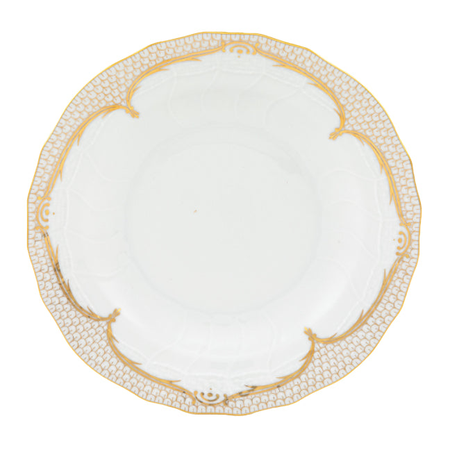 Golden Elegance Dessert Plate