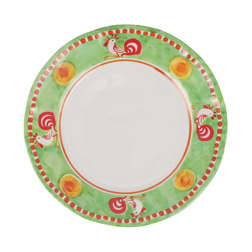 Campagna Melamine Dinner Plate, Gallina