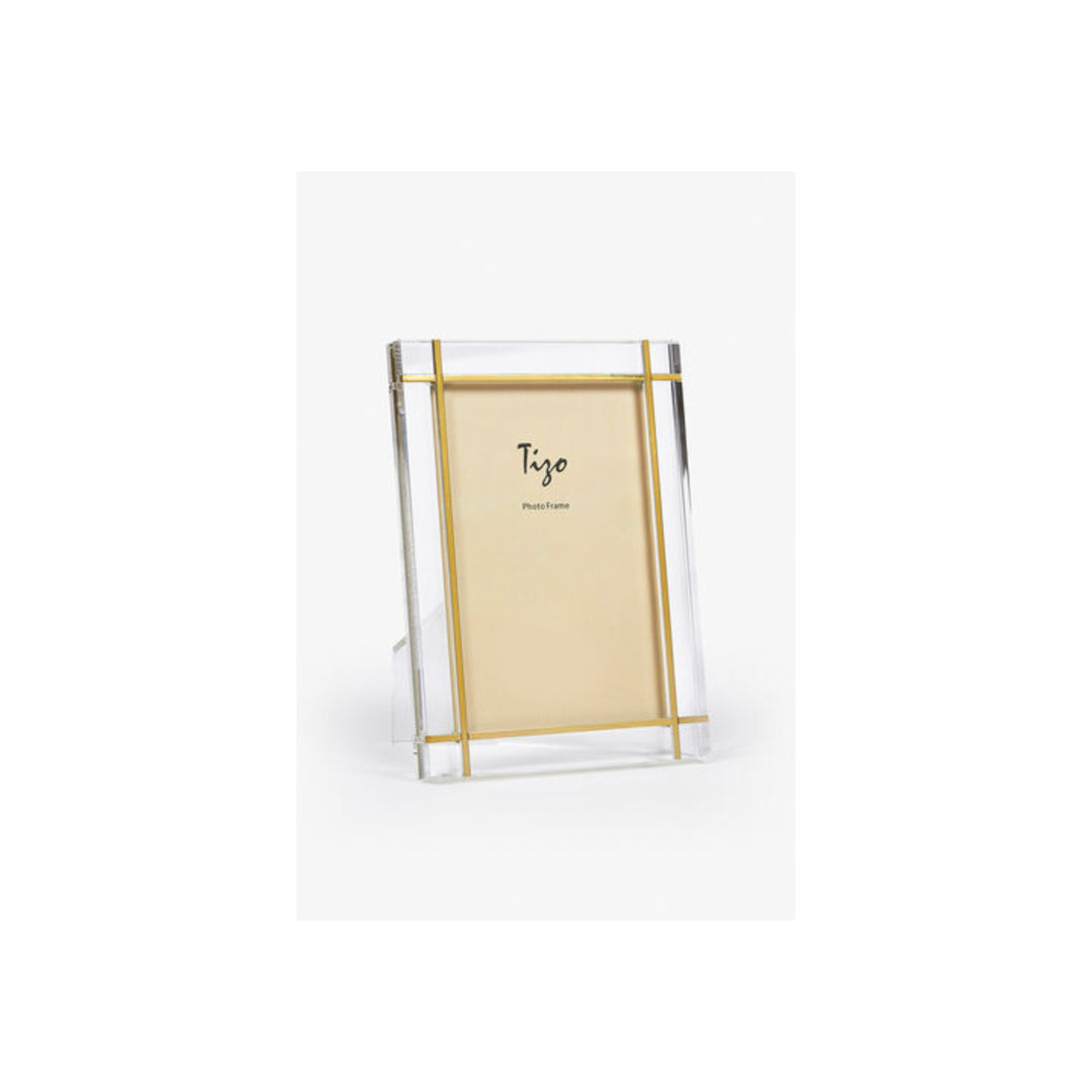 Lucite Gold Metal Frame 4 x 6