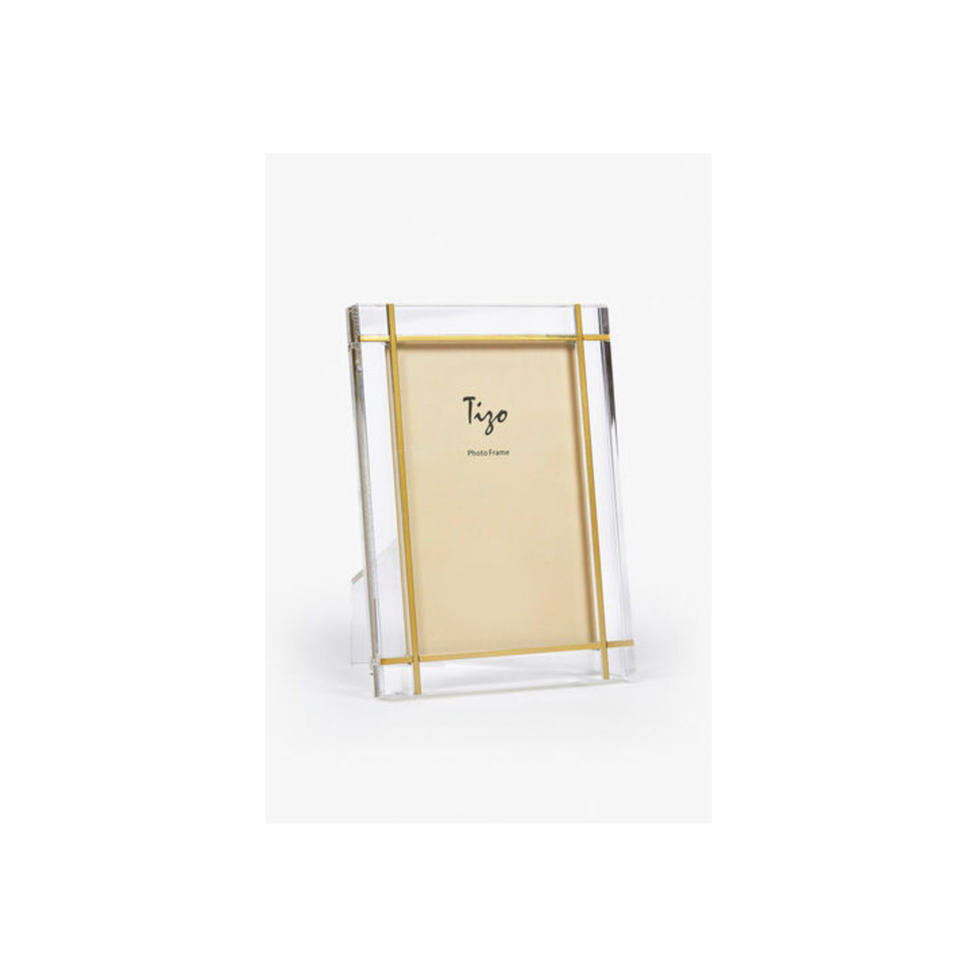 Lucite Gold Metal Frame 8 x 10