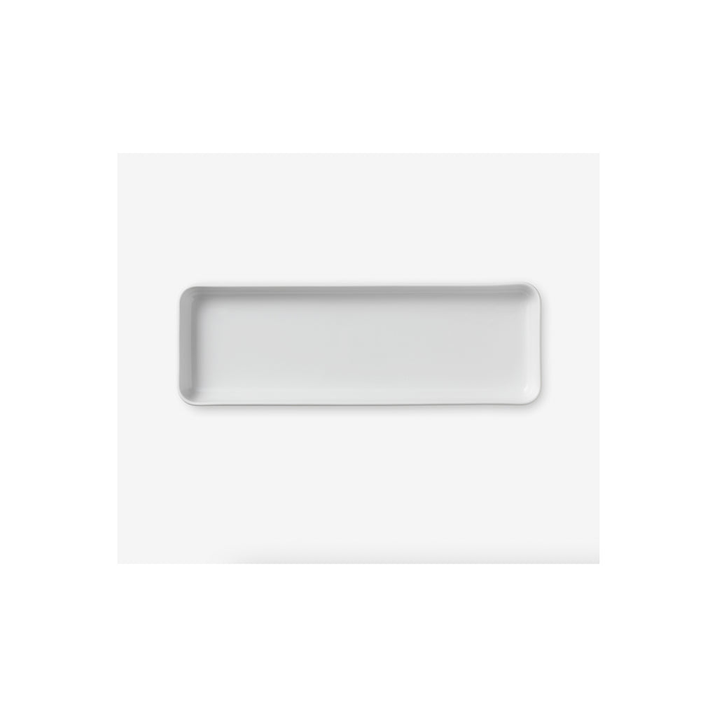 White Fluted Hostess Tray
