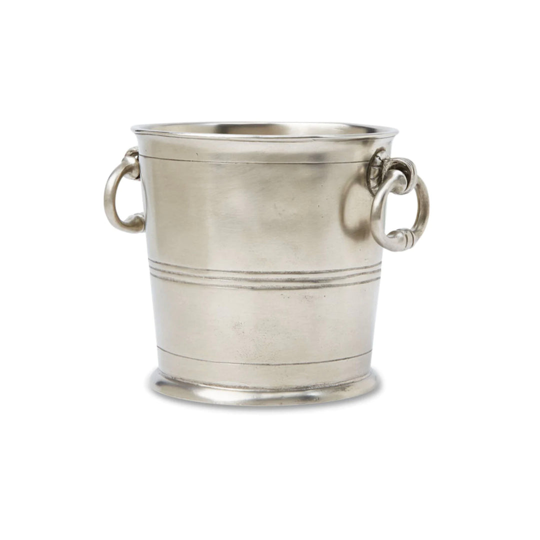 Pewter Ice Bucket with Rings
