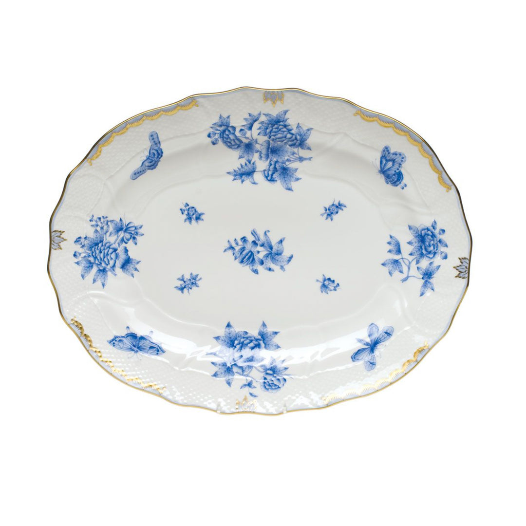 Fortuna Blue Oval Platter Large