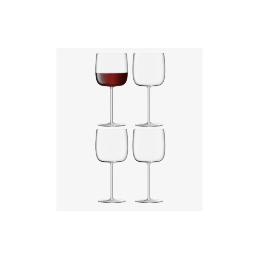 Borough Red Wine Glasses, Set of Four