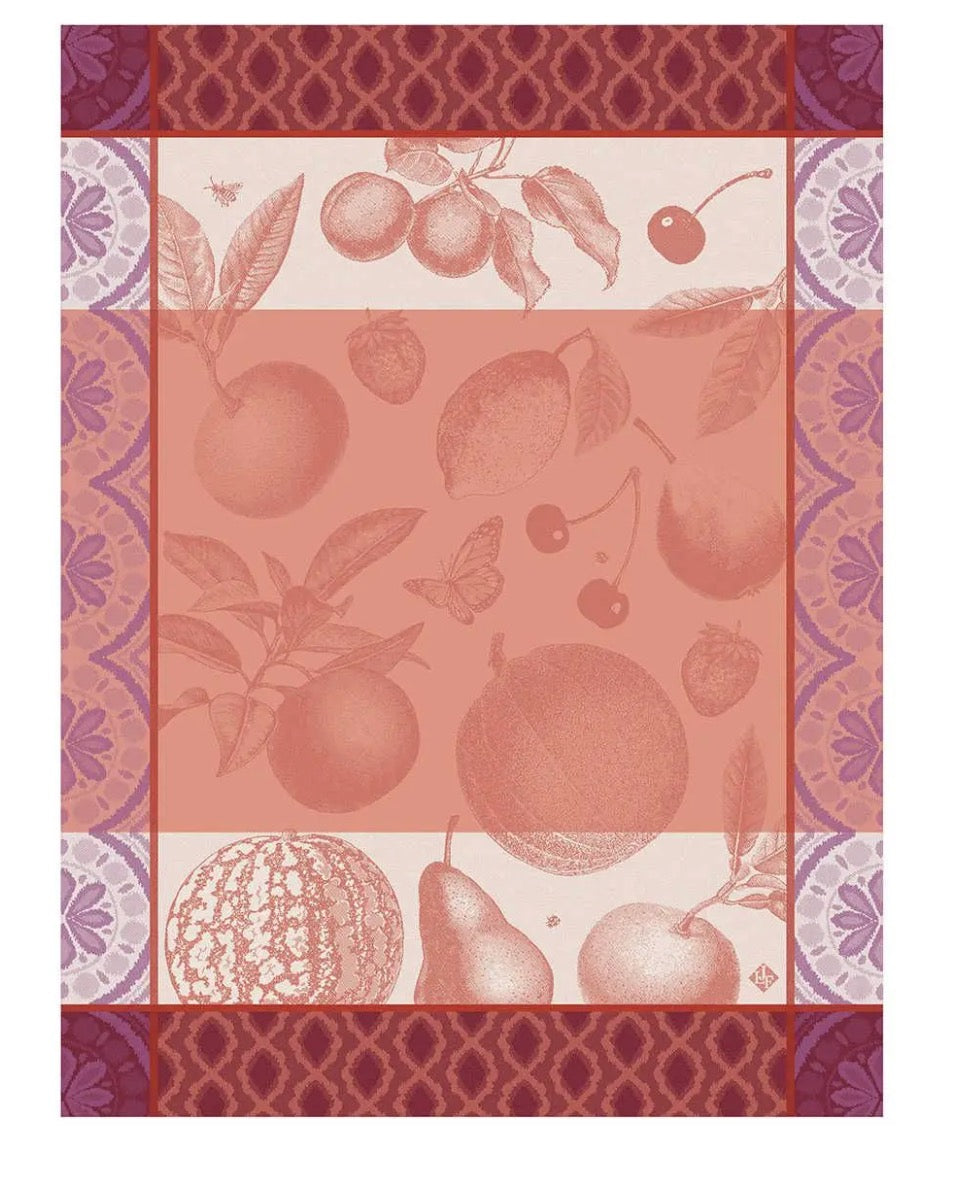 Arriere-Pays Tea Towel Pink