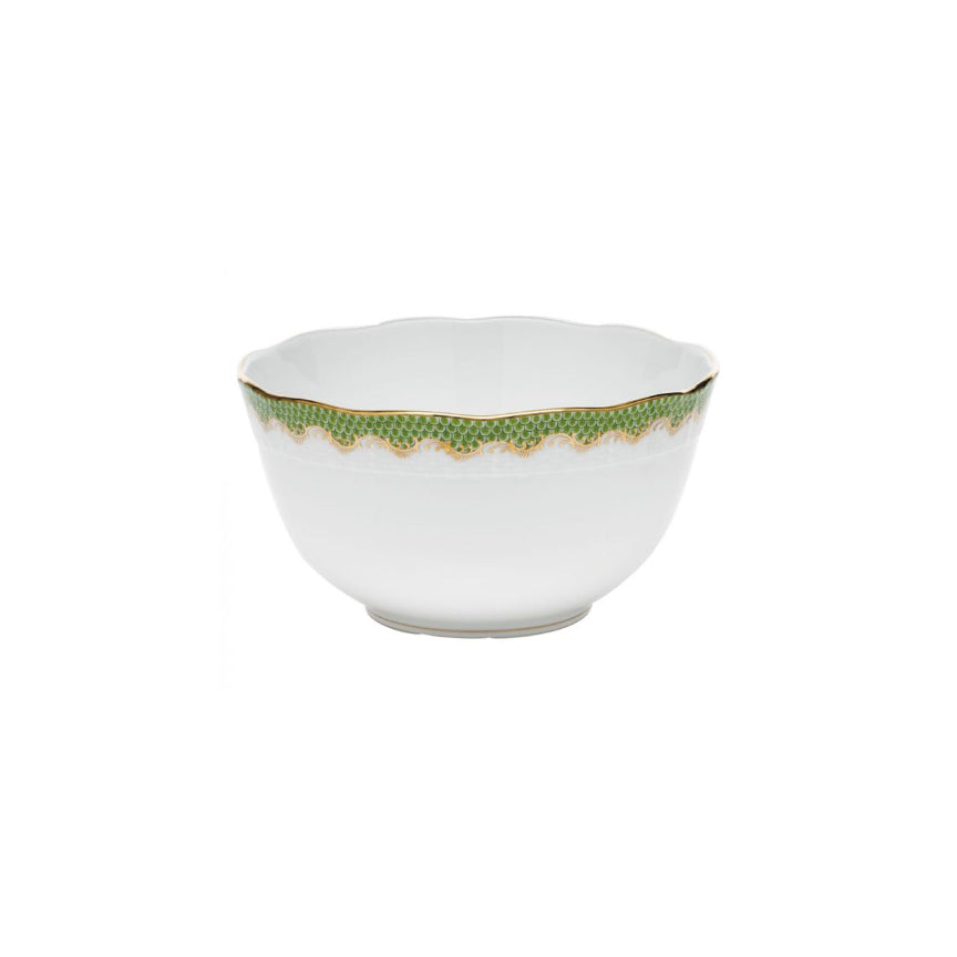 Fish Scale Evergreen Round Bowl