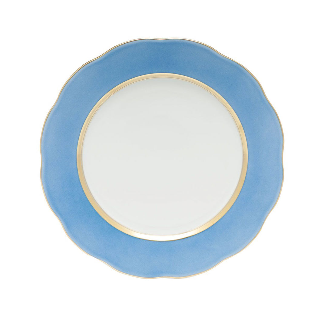 Silk Ribbon Cornflower Service Plate