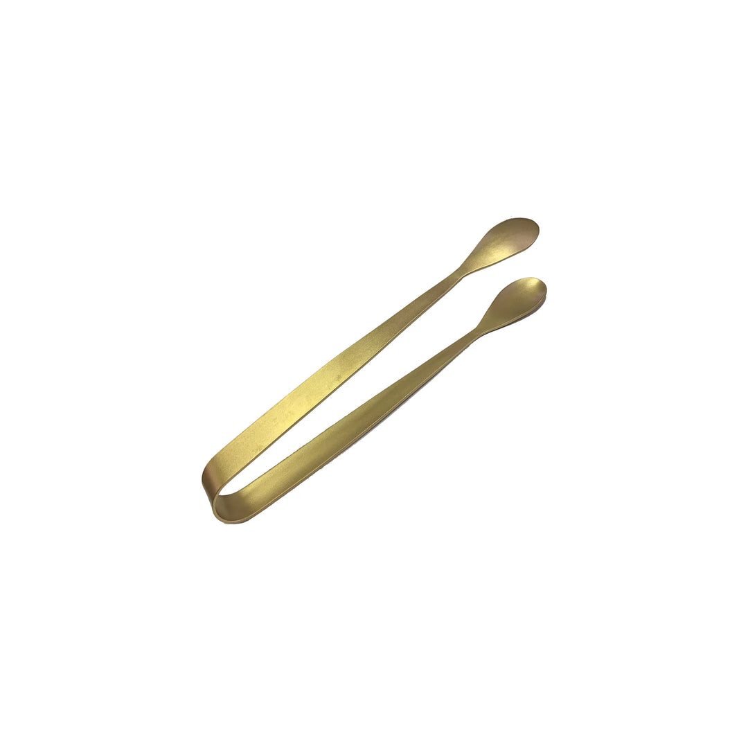 Matte Brass Finish Ice Tongs