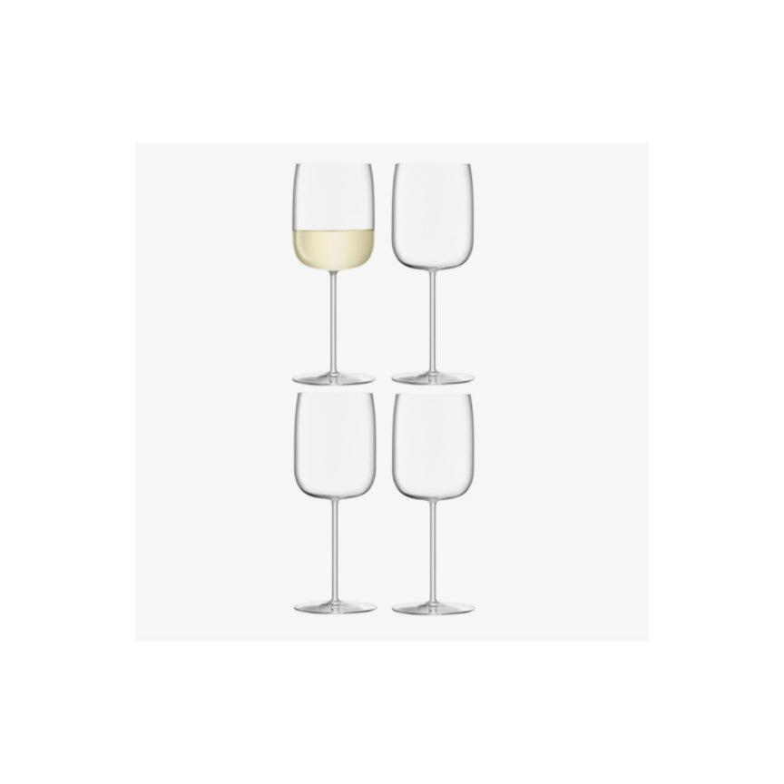 Borough White Wine Glasses, Set of Four