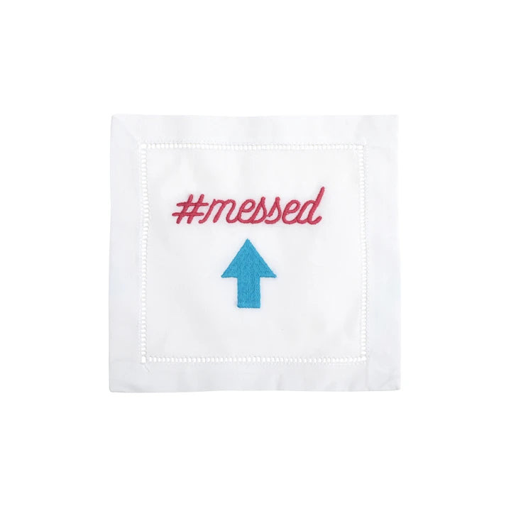 AM Messed Up Cocktail Napkins, Set of Four