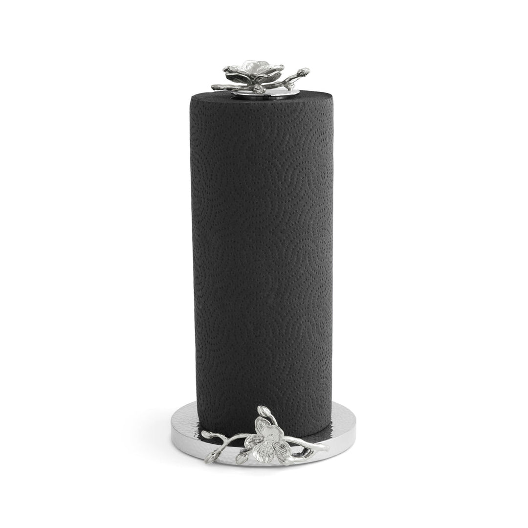 White Orchid Paper Towel Holder