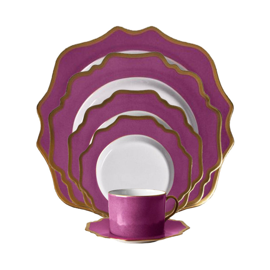 Anna's Palette Purple Orchid Cup & Saucer
